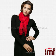 Solid Red Plain Import Scarf